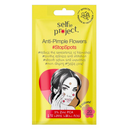 Plasturi anti-cosuri Flori, 20 bucati, Selfie Project