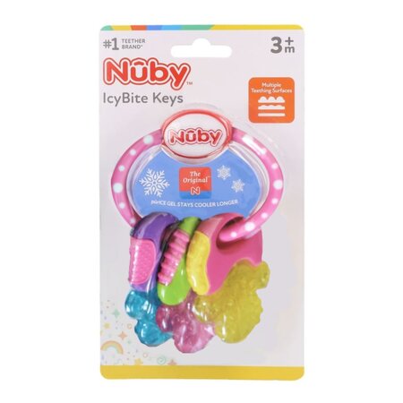 Inel gingival racoritor cu gel purICE, Roz, 3 luni+, 1 bucata, Nuby 812062