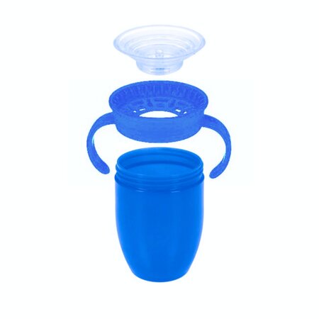 Pahar 360° cu manere Wonder Cup, Diverse culori, 6 luni+, 1 buc,150 ml, Nuby 812101