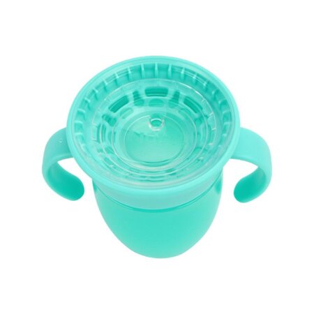 Pahar 360° cu manere Wonder Cup, Diverse culori, 6 luni+, 1 buc,150 ml, Nuby 812104