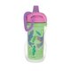 Pahar izoterm cu pereti dubli si carabina, Diverse culori, 6 luni+, 1 buc, 260 ml, Nuby 812126