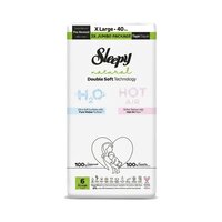 Scutece Natural H2O, marimea 6 X Large, 15-25 kg, 40 bucati, Sleepy