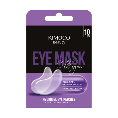 Patchuri pentru ochi cu colagen si acid hialuronic Beauty, 10 bucati, Kimoco