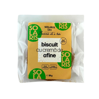 Biscuit Bio cu crema de afine, 30 g, Solaris