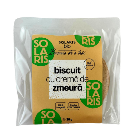 SOLARIS BISCUIT CU CREMA DE ZMEURA 30 GR BIO* 33940