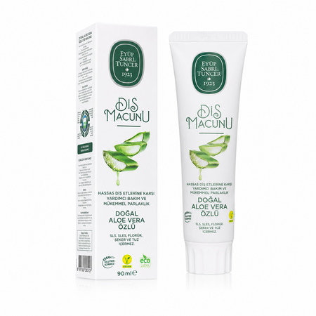 Pasta de dinti cu extract natural de Aloe Vera, 90 ml, Eyup