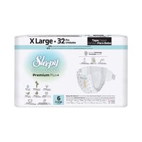 Scutece Natural Premium Plus, marimea 6 X Large, 15-25 kg, 32 bucati, Sleepy