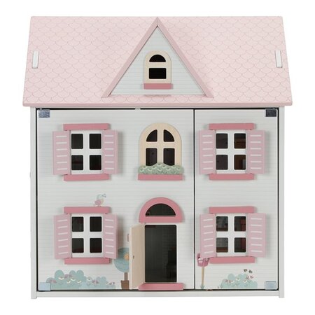 Casuta de papusi cu mobilier din lemn, 3 ani+, 1 bucata, Little Dutch 812351