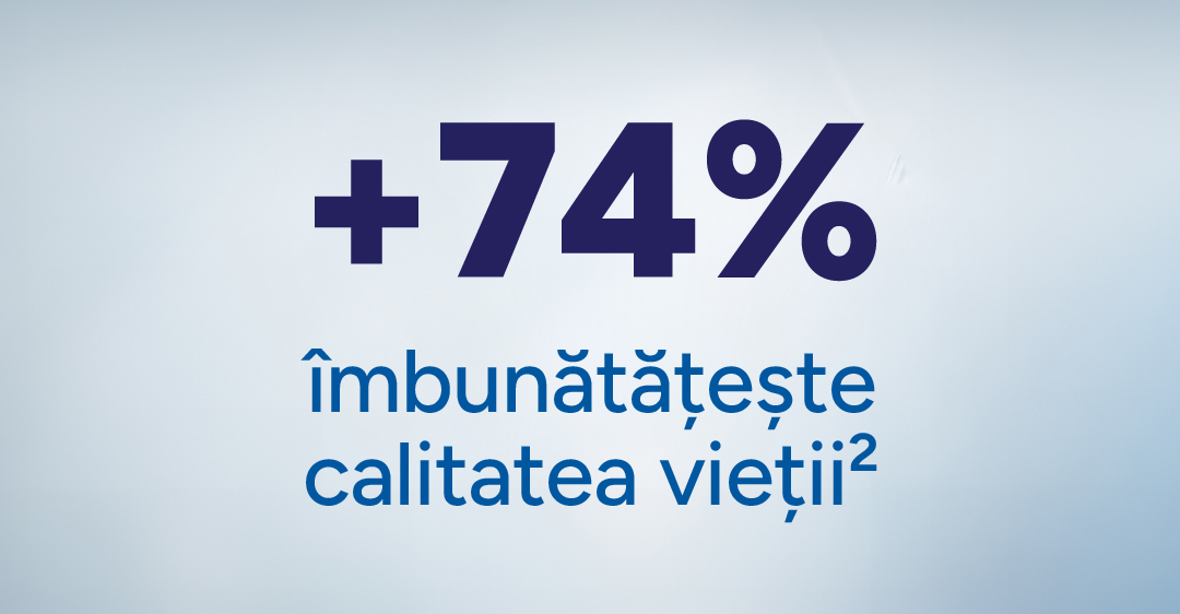 +74% îmbunătățește calitatea vieții
