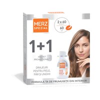 Pachet Drajeuri pentru piele, par si unghii, 2x60 capsule, Merz Spezial