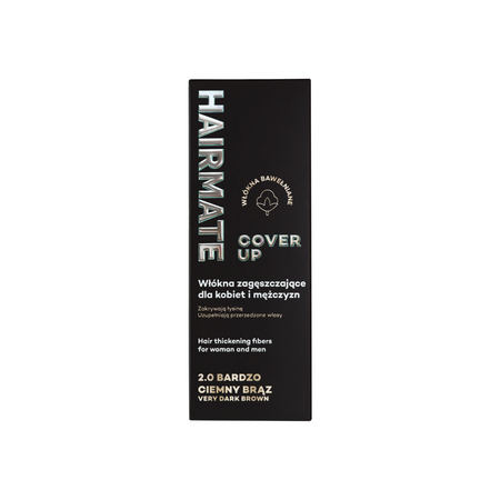 Fibre de bumbac pentru par cu aspect mai des, Cover Up, 2.0 Saten foarte inchis, 22 g, Hairmate 812551