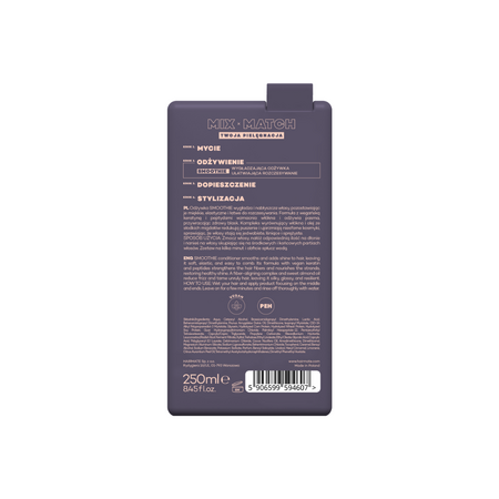 Balsam hranitor pentru netezire si stralucire Smoothie, 250 ml, Hairmate 812556