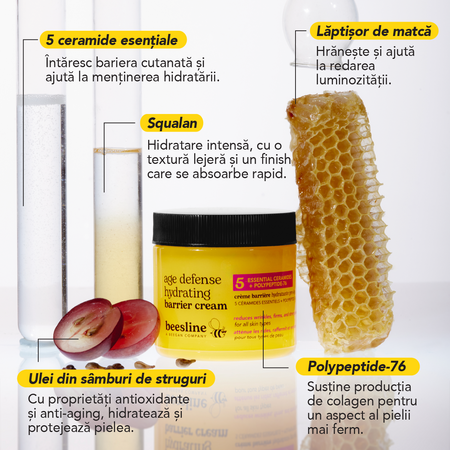 Crema anti-aging pentru hidratare Age Defense Hydrating, 50 ml, Beesline 812582