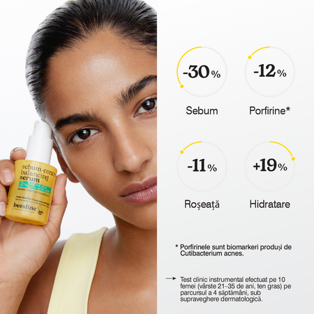 Ser echilibrant pentru controlul sebumului, 30 ml, Beesline 812658