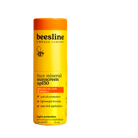 Stick de protectie solara minerala pentru fata SPF30, 16 ml, Beesline