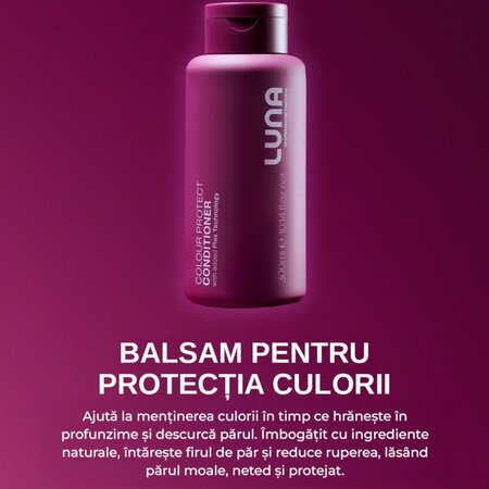 Balsam pentru protectia culorii si hidratarea parului vopsit Colour Protect, 300 ml, Luna 812777