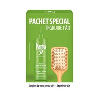 Pachet Plantur 39 Phyto-Caffeine Tonic pentru femei + Perie, 200 ml, Dr. Kurt Wolff