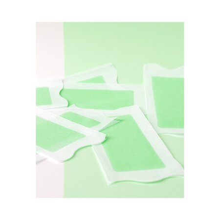 Benzi depilatoare de corp pentru piele normala, Matcha Tea, 16 bucati + 2 servetele, Body Natur 812852