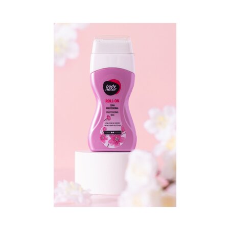 Ceara depilatoare profesionala roll-on pentru corp, Floare de Cires, 100 ml, Body Natur 812966