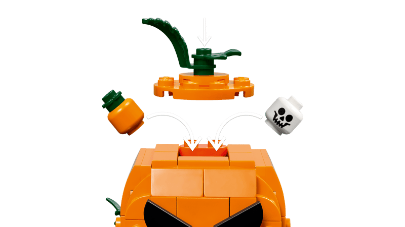 LEGO Camioneta cu dovleac sculptat 40822 dovleac deschis