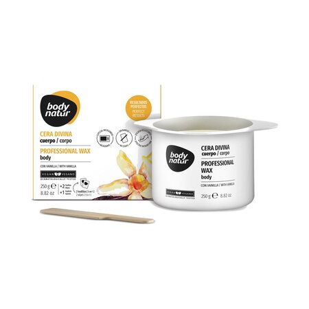 Ceara depilatoare pentru corp cu parfum de Vanilie, 250 g, Body Natur