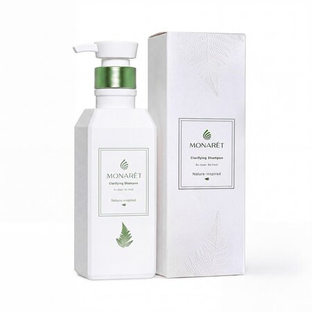 Sampon purifiant pentru scalp cu tendinta de ingrasare, 380 ml, Monaret 813004