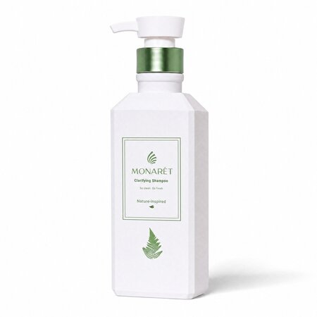 Sampon purifiant pentru scalp cu tendinta de ingrasare, 380 ml, Monaret