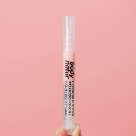 Ceara depilatoare faciala tip Click Pen cu extract de Floare de Cires, 3.6 ml + 20 benzi depilatoare, Body Natur 813125