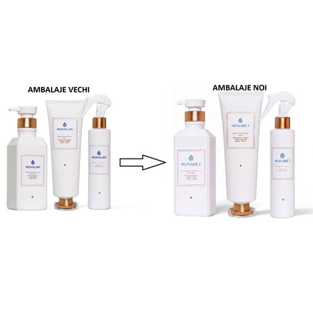 Set  pentru ingrijirea parului Sampon 380 ml + Masca 260 ml + Balsam 200 ml, Monaret 813156