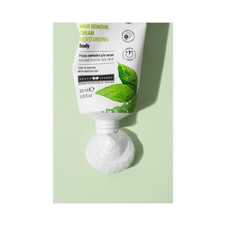 Crema depilatoare pentru piele normala, Matcha Tea, 200 ml, Body Natur 813171