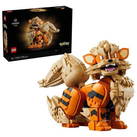 Pokemon Arcanine, 72160, +18 ani, 1190 piese, Lego