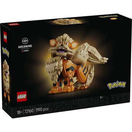 Pokemon Arcanine, 72160, +18 ani, 1190 piese, Lego 813188