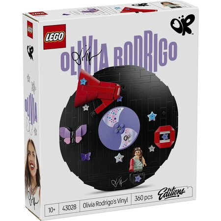 Disc de vinil cu Olivia Rodrigo Editions, 43028, +10 ani, 360 piese, Lego 813383