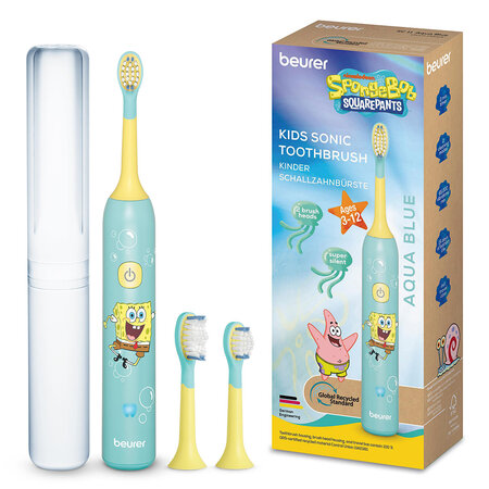 Periuta de dinti electrica sonica pentru copii SC 11, Aqua Blue, 3 ani+, Beurer