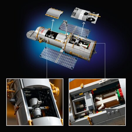 Telescopul spatial Hubble Icons, +18 ani, 1252 piese, Lego 813626