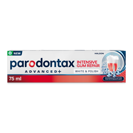 Pasta de dinti White & Polish Intensive Gum Repair, 75 ml, Parodontax 813616