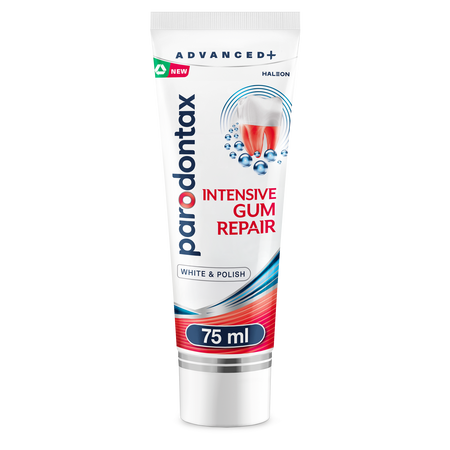 Pasta de dinti White & Polish Intensive Gum Repair, 75 ml, Parodontax 813617