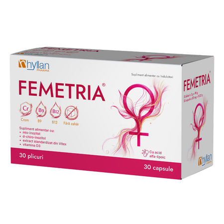 Femetria, 30 plicuri + 30 capsule, Hyllan