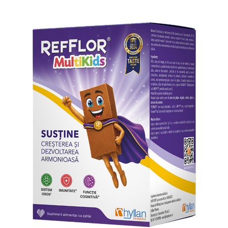Refflor MultiKids, Ciocolata, 30 tablete, Hyllan