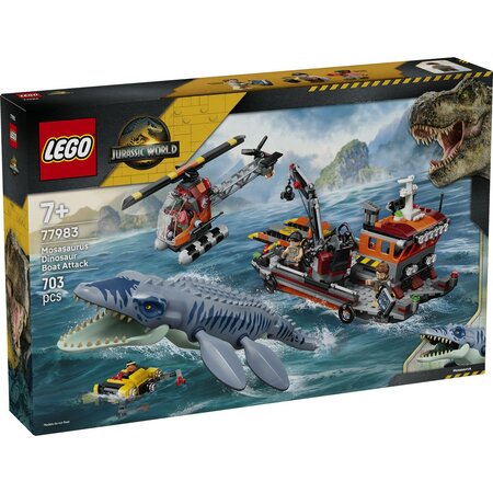 Un Mosasaurus ataca o barca, + 7 ani, 703 piese, Lego 813985