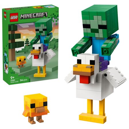Jocheu de gaini Minecraft, 21582, + 9 ani, 344 piese, Lego