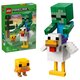 Jocheu de gaini Minecraft, 21582, + 9 ani, 344 piese, Lego 814008