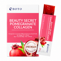 Colagen marin cu extract de rodie Beauty Secret Pomegranate Collagen, 15 plicuri x 20 g, Boto