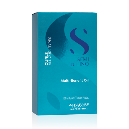 Ulei pentru par cret sau ondulat Semi di Lino Curls Multi-Benefit Oil, 100 ml, Alfaparf 814095