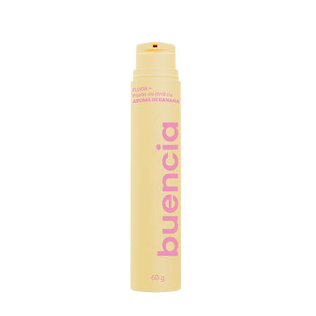 Pasta de dinti cu aroma de banane, 60 g, Buencia 814127