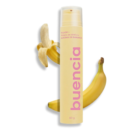 Pasta de dinti cu aroma de banane, 60 ml, Buencia