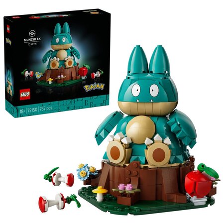 Munchlax Pokemon, + 18 ani, 757 piese, Lego