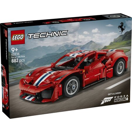 Masina Ferrari 488 PISTA, 42235, +9 ani, 882 piese, Lego 815278
