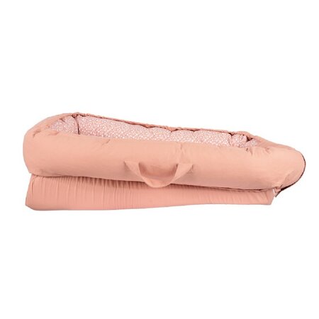 Co-sleeper Nest antiregurgitare, Salmon Pink, 0-6 luni, Sevibebe 815370
