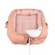 Co-sleeper Nest antiregurgitare, Salmon Pink, 0-6 luni, Sevibebe 815366